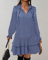 Robe Midi Décontractée à Col en V Légère pour Femmes - Tenue d'Été Confortable