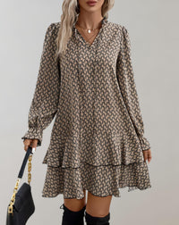 Robe Midi Décontractée à Col en V Légère pour Femmes - Tenue d'Été Confortable