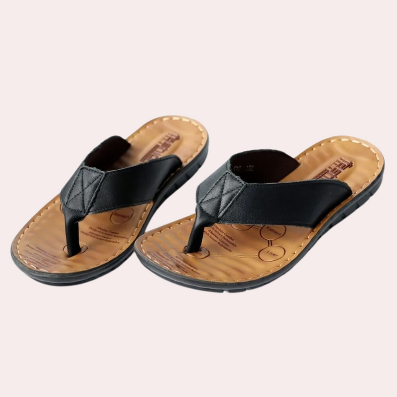 Lowell - Chaussons en cuir élégants pour hommes