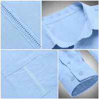 Camisole pour homme à manches longues avec collet classique - Leggera et traspirante, perfetta per uno stile casual ed elegante