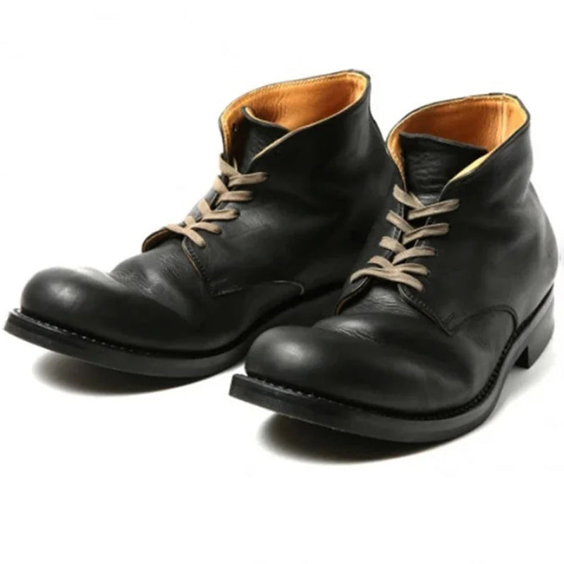 MARTIN - Bottes à talons en cuir pour hommes pour un look élégant