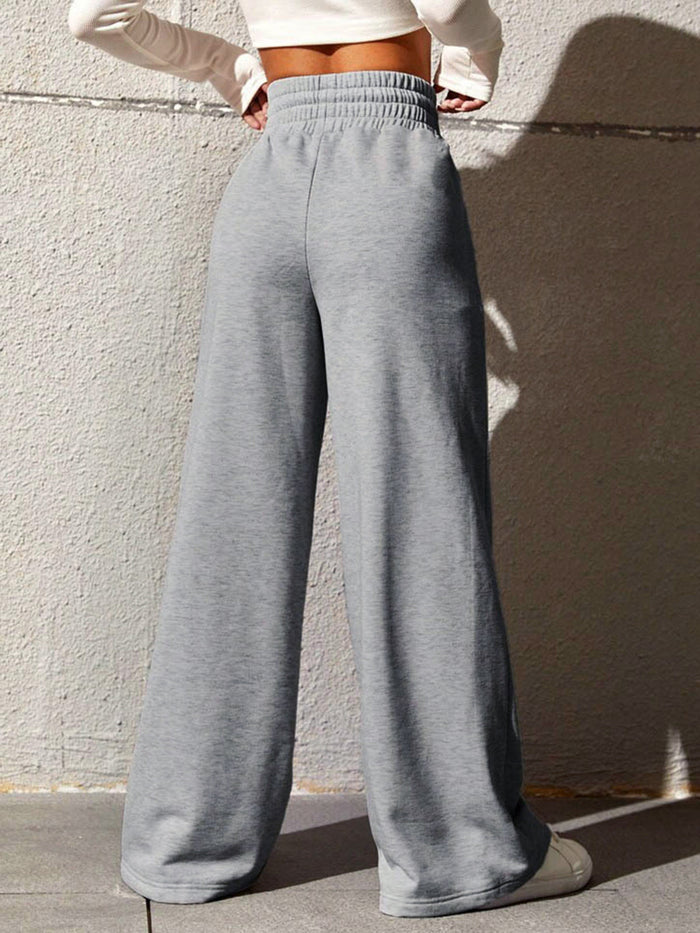 Pantalon confortable à jambe large et coupe décontractée pour femmes - parfait pour une tenue de tous les jours