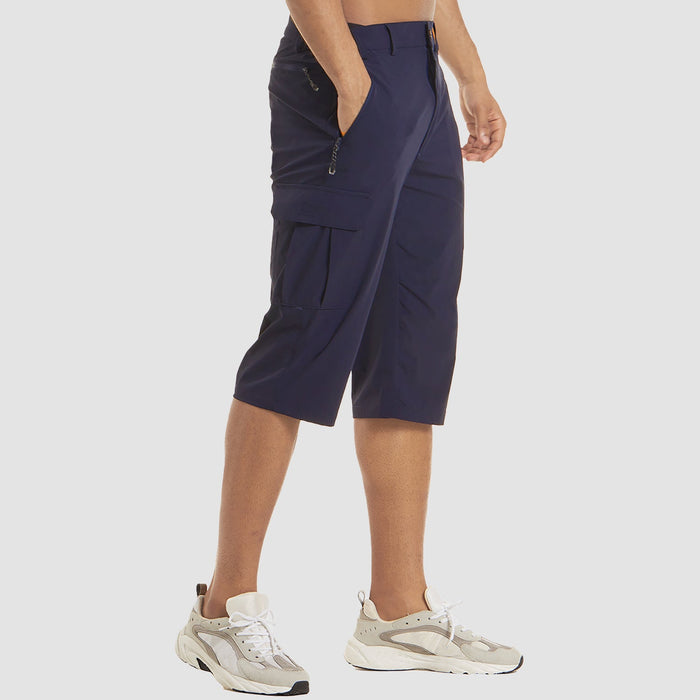 Short d'extérieur pour hommes avec poches multifonctionnelles pour une marche confortable