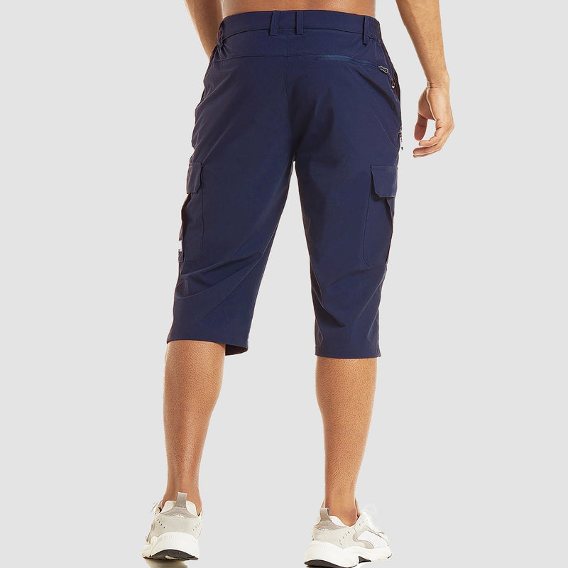 Short d'extérieur pour hommes avec poches multifonctionnelles pour une marche confortable