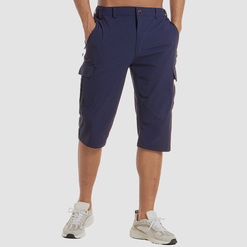 Short d'extérieur pour hommes avec poches multifonctionnelles pour une marche confortable