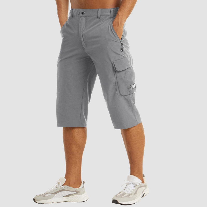 Short d'extérieur pour hommes avec poches multifonctionnelles pour une marche confortable