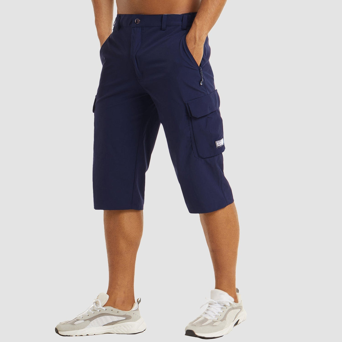 Short d'extérieur pour hommes avec poches multifonctionnelles pour une marche confortable