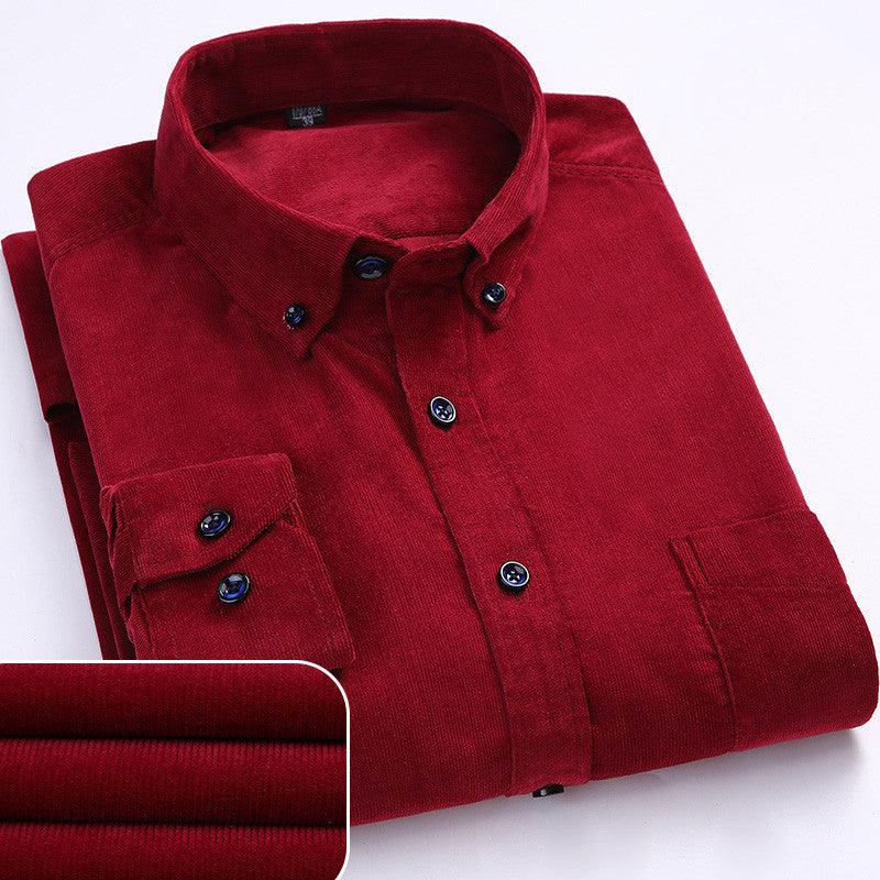 Camisole pour homme de pana premium de manga larga con botones para un estilo elegante y cómodo