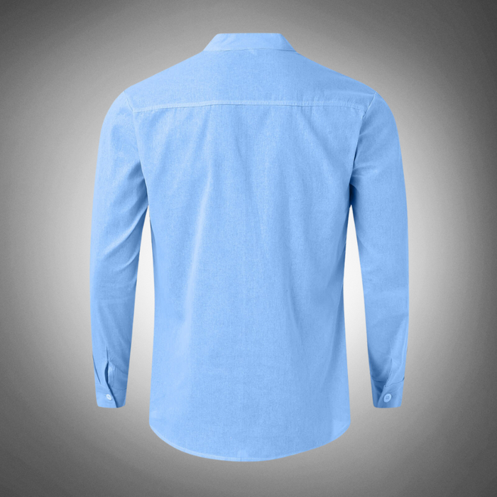 Camisole pour homme à manches longues avec collet classique - Leggera et traspirante, perfetta per uno stile casual ed elegante