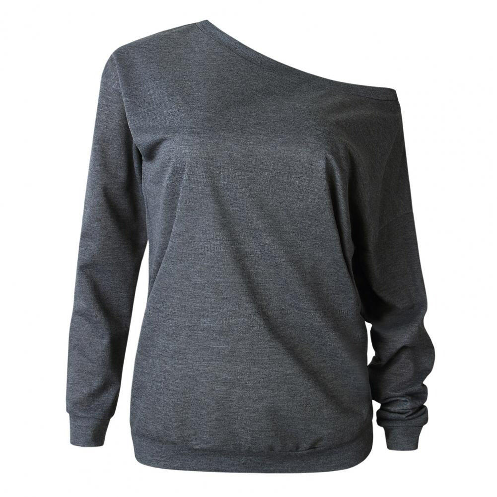 Élégant pull-over ample à épaules dégagées pour femmes - Beatrix