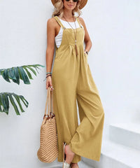 Combinaison décontractée chic pour femmes - coupe confortable avec jambes larges pour les sorties estivales