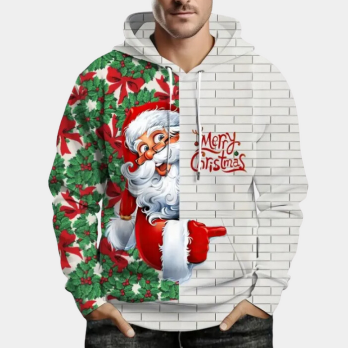 Sweat à capuche de Noël BASTIAN pour hommes - parfait pour les fêtes !