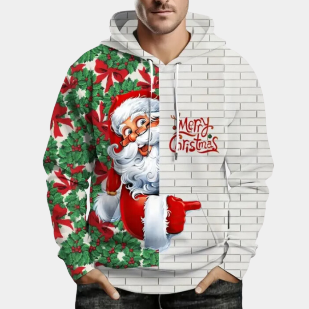 Sweat à capuche de Noël BASTIAN pour hommes - parfait pour les fêtes !
