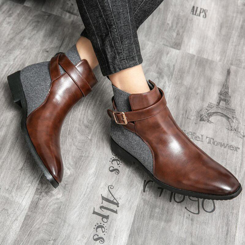 Bottines élégantes en cuir pour hommes de NICO