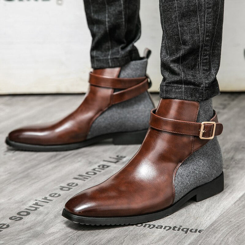 Bottines élégantes en cuir pour hommes de NICO