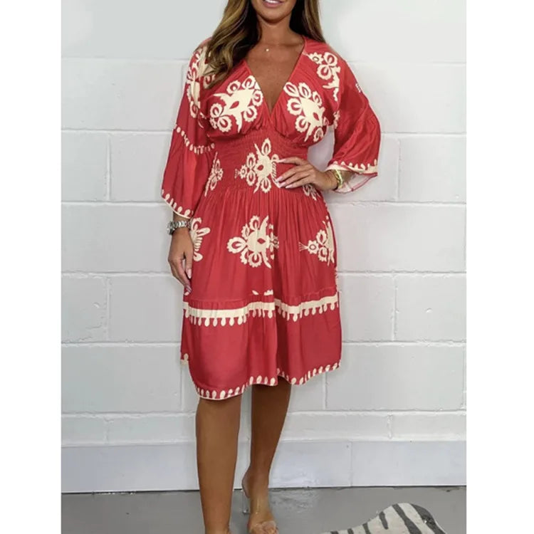 Stylish Kristienne V-Neck Dress pour un look élégant et tendance