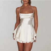 Nynne - Robe d'été élégante à dos ouvert pour des tenues d'été élégantes