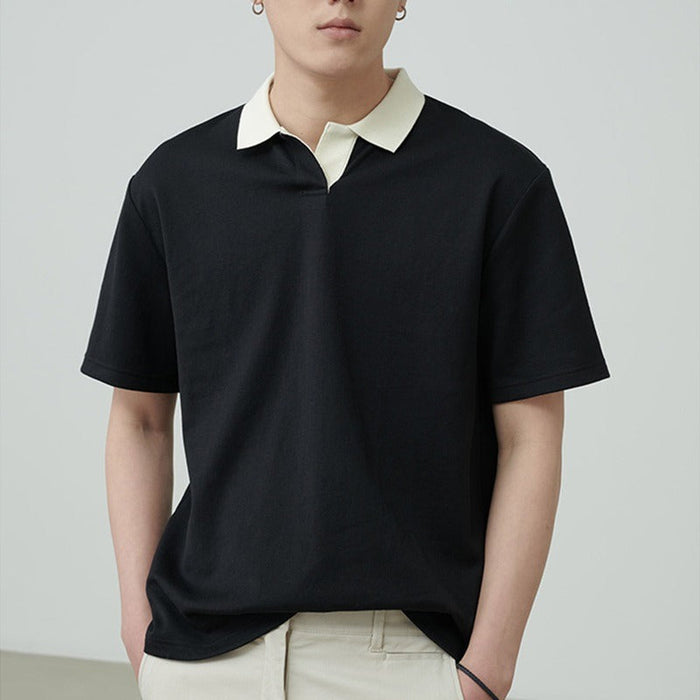 Polo classique pour hommes - Confort respirant - Coupe régulière - Manches courtes - Style minimaliste décontracté