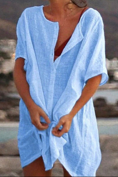 Mailyn - Robe d'été midi élégante pour femmes pour un look frais et élégant