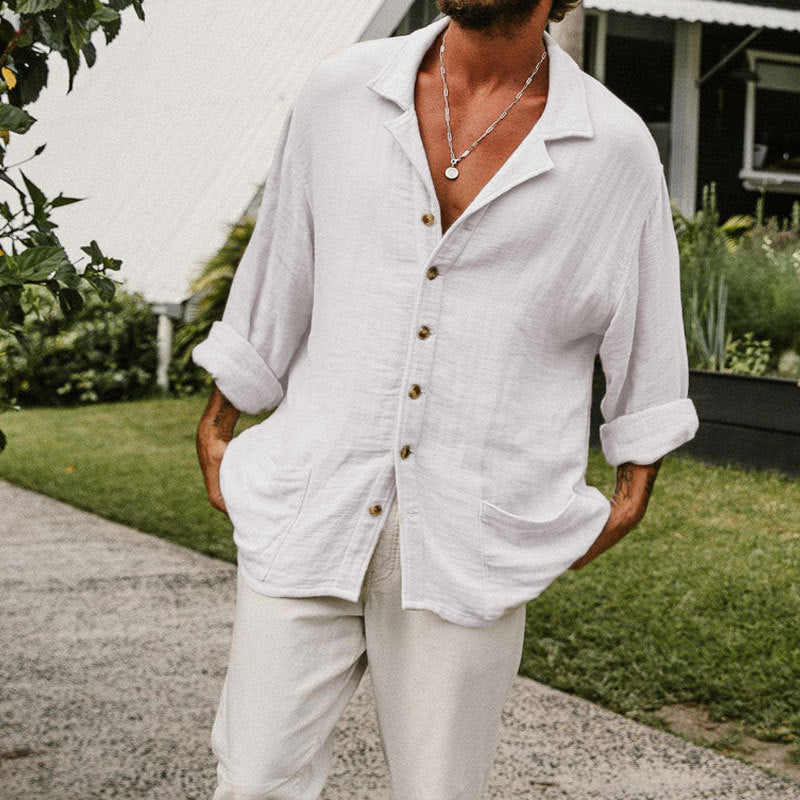 Chaussure pour homme avec bottes - Mélange de coton et de lin - Vestibilité confortable - Manière longue et décontractée