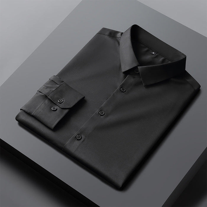 Camisole de sport pour homme - Ajustement Slim - Mezcla de algodón elástico - Resistente a arrugas para oficina