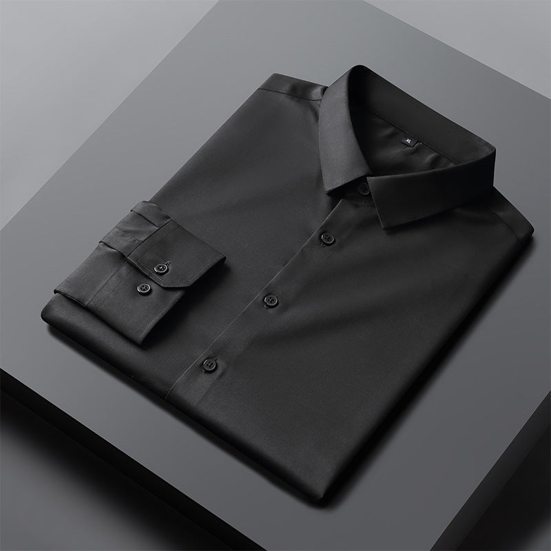 Camisole de sport pour homme - Ajustement Slim - Mezcla de algodón elástico - Resistente a arrugas para oficina