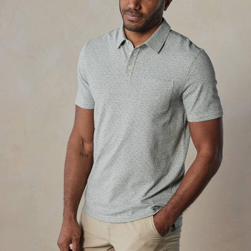 Polo classique pour hommes - Mélange de coton confortable - Coupe parfaite - Manches courtes avec poche sur la poitrine