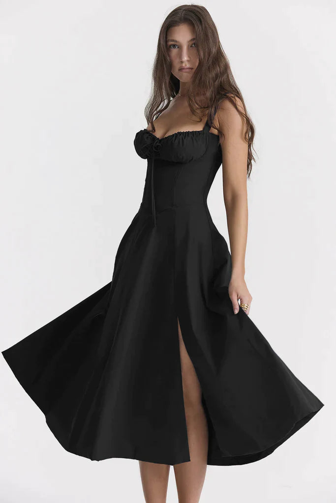 Robe Bustier Imprimée - Thea en Mélange de Polyester Durable