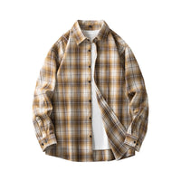 Camisole de cuir pour homme - Clásica de botones - Manga larga - Cuello abotonado para un estilo casual elegante