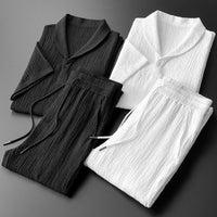 Matthijs | Elégant ensemble polo et pantalon en coton pour un look élégant