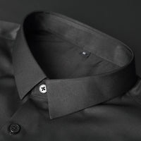 Camisole de sport pour homme - Ajustement Slim - Mezcla de algodón elástico - Resistente a arrugas para oficina