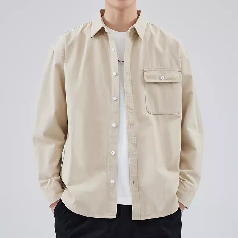 Camisole de l'homme avec bottes - 100% Algon - Corte Relaxed - Manga Larga para Uso Casual