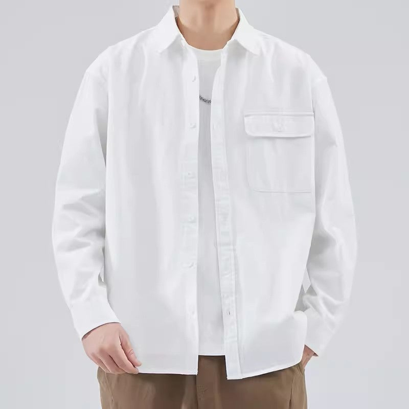 Camisole de l'homme avec bottes - 100% Algon - Corte Relaxed - Manga Larga para Uso Casual