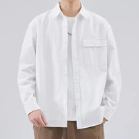 Camisole de l'homme avec bottes - 100% Algon - Corte Relaxed - Manga Larga para Uso Casual