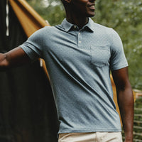 Polo classique pour hommes - Mélange de coton confortable - Coupe parfaite - Manches courtes avec poche sur la poitrine