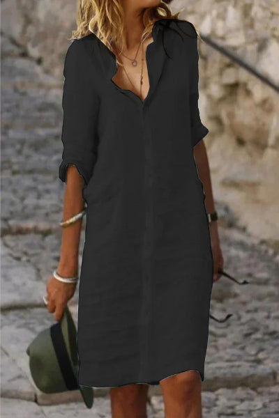 Mailyn - Robe d'été midi élégante pour femmes pour un look frais et élégant