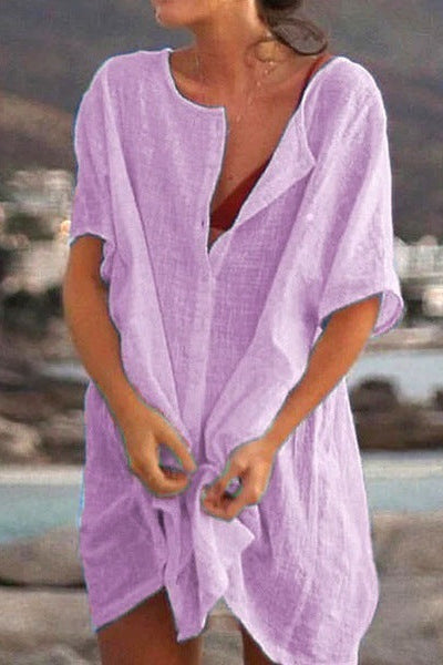 Mailyn - Robe d'été midi élégante pour femmes pour un look frais et élégant