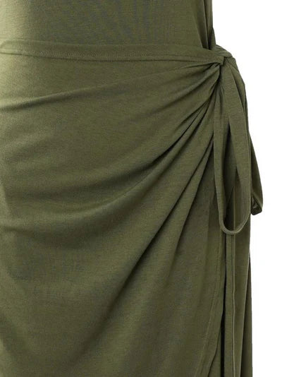 Robe Midi Bodycon pour Femmes - Sans Manches à Col Rond - Tissu extensible Élégant Ajusté