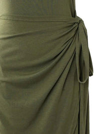 Robe Midi Bodycon pour Femmes - Sans Manches à Col Rond - Tissu extensible Élégant Ajusté