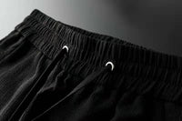 Costume décontracté élégant pour hommes - Blazer ajusté et pantalon de jogging avec tissu texturé et fermeture à 3 boutons