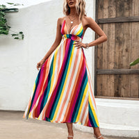 Robe Camisole à Rayures - Style d'Été Léger et Respirant