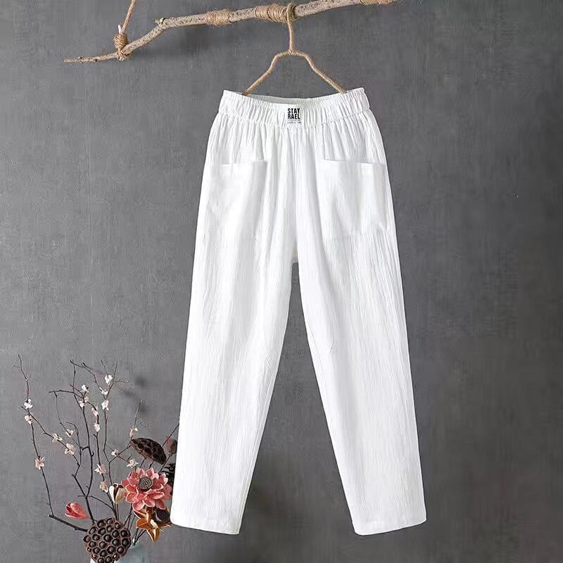 Pantalon élégant et décontracté pour femmes, avec taille élastique confortable pour un ajustement parfait