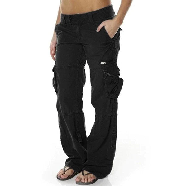 Pantalon cargo polyvalent pour femmes avec des poches pratiques pour un confort optimal