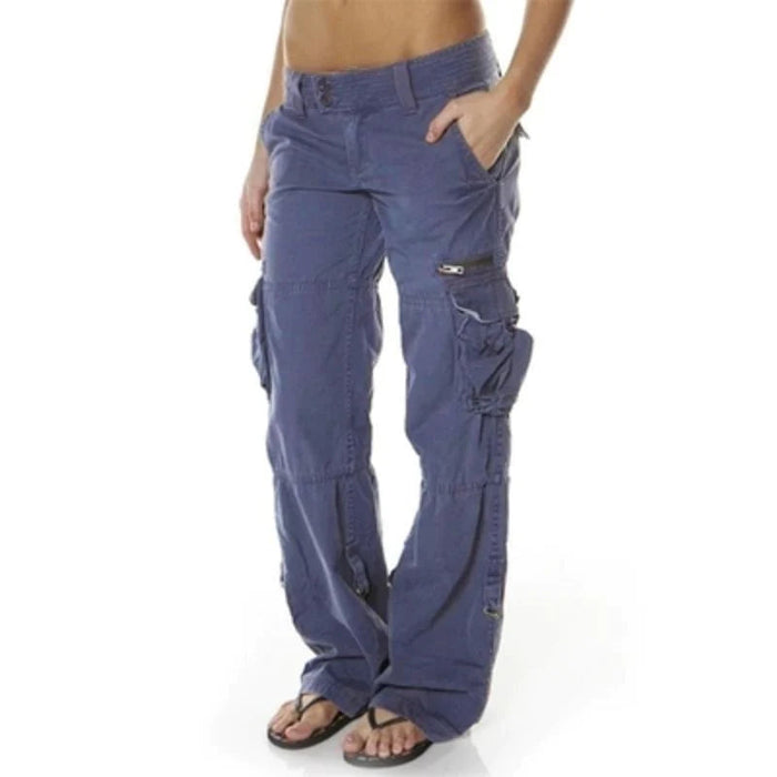 Pantalon cargo polyvalent pour femmes avec des poches pratiques pour un confort optimal