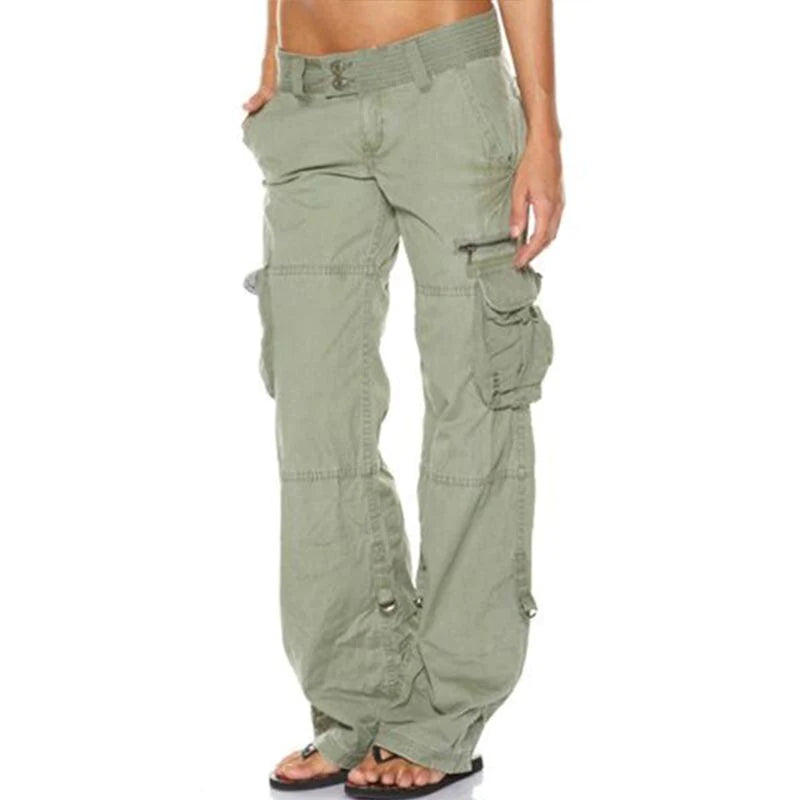 Pantalon cargo polyvalent pour femmes avec des poches pratiques pour un confort optimal