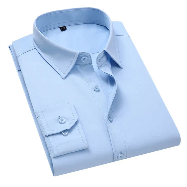 Chemise élégante pour homme à manches longues avec poche