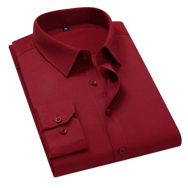 Chemise élégante pour homme à manches longues avec poche