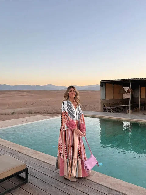 Robe Angela Boho Maxi et Mini - Élégante et confortable pour toutes les occasions
