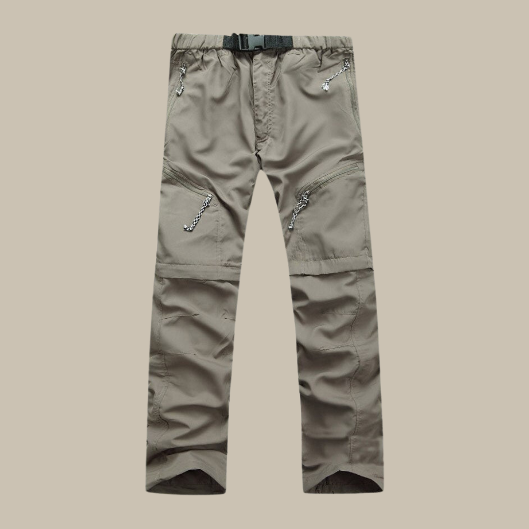 Pantalon d'extérieur zippé en cuir pour hommes - Confort et style à la fois