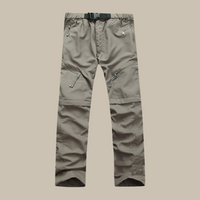 Pantalon d'extérieur zippé en cuir pour hommes - Confort et style à la fois